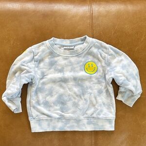 Little Trouble Blue Sky Tie Dye Crewneck